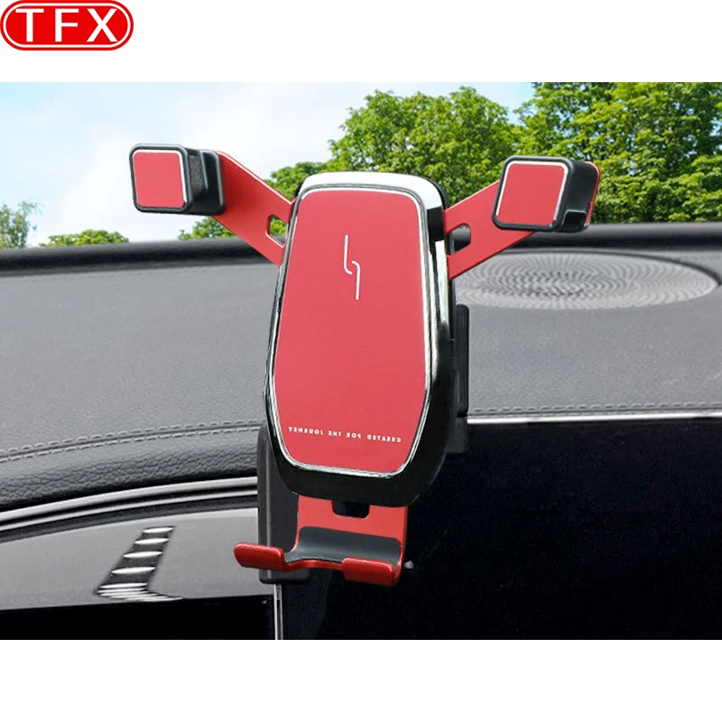 

For BYD YuanPlus Atto 3 2022 2023 Car Mobile Phone Holder Central Control Display Screen Mount Gravity Bracket Stand Accessories