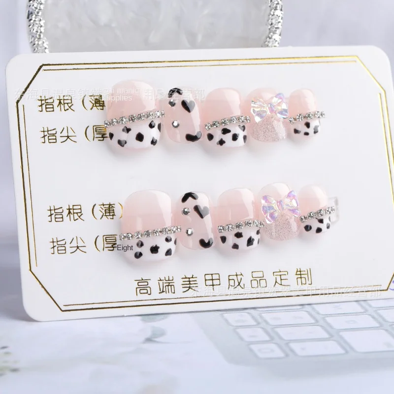 

10Tips / Set Press on Nails Supplies for Professionals Fake Nails with Jelly Glue Free Shipping Artificiales Nail Accesoires