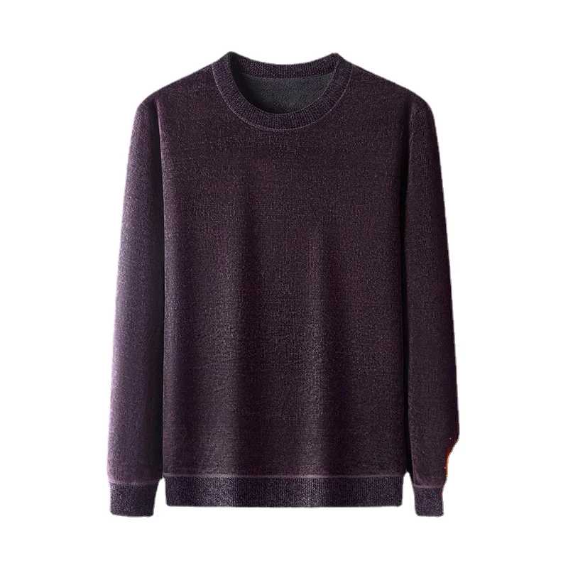 

Мужской утепленный свитер осень-зима теплый пуловер с круглым вырезом Топ рубашка свитер