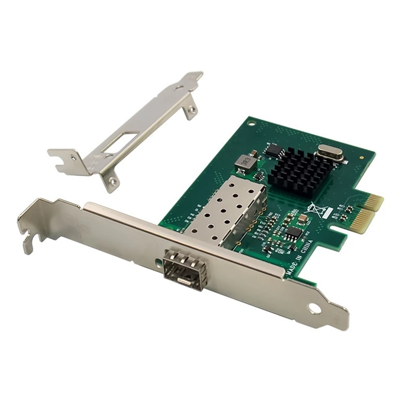 

PCIE X1 гигабитная сетевая карта PCI-Express, Райзер-карта BCM5720 с одним оптическим портом, SFP гигабитная сетевая карта для оптоволоконного сервера
