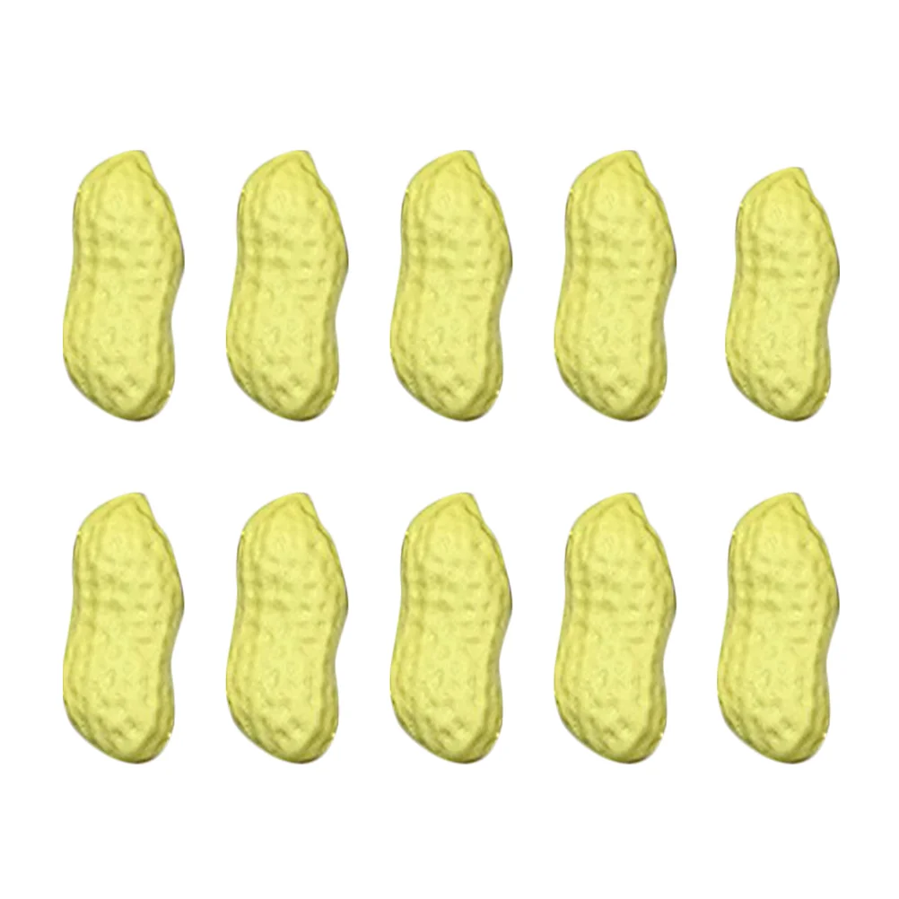 

10pcs Decorative Simulation Peanut Ornaments Shop Displaying Props Fake Peanut Adorns