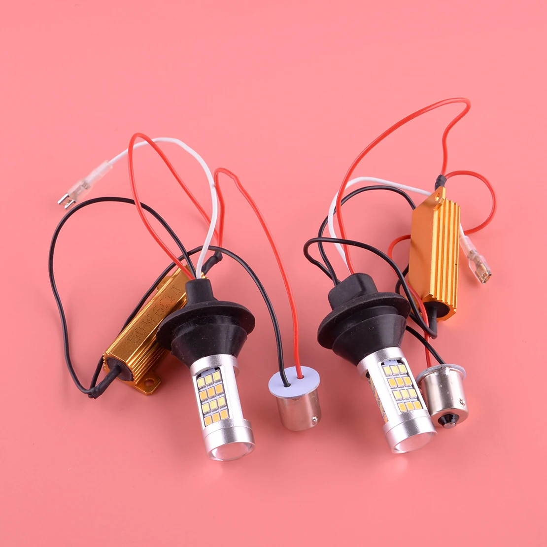 

2 шт. 1156 P21W S25 BA15S 42LED Универсальный переключаемый задний Белый DRL задний фонарь поворотника фонарь 42-SMD 2835 12V