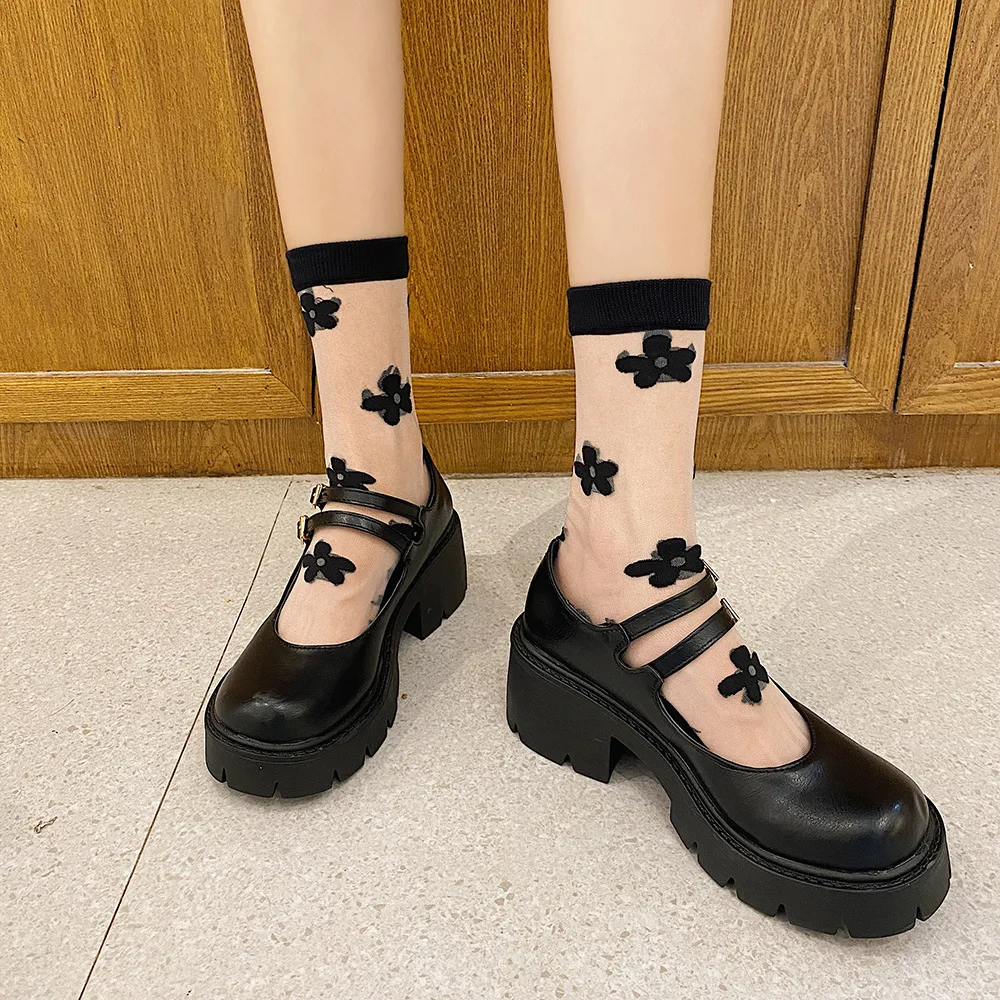 

Retro Woman Shoes All-Match British Style Clogs Platform Modis Female Footwear Oxfords New Preppy Creepers 2023 Dress Summer Nur