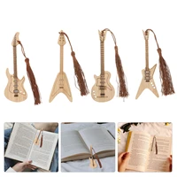 book pagegift tassel wooden markers guitar bookmarksmarker tassels crafts gifts vintage pendant teacher musical retro holder