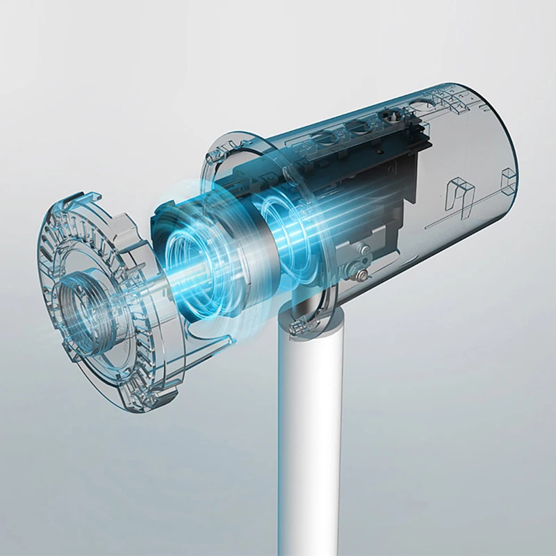 Вентилятор напольный электрический XIAOMI MIJIA Smart Standing DC Frequency Conversion Fans 2/2Pro c 12 лопастями и дальностью подачи воздуха до 14 м.