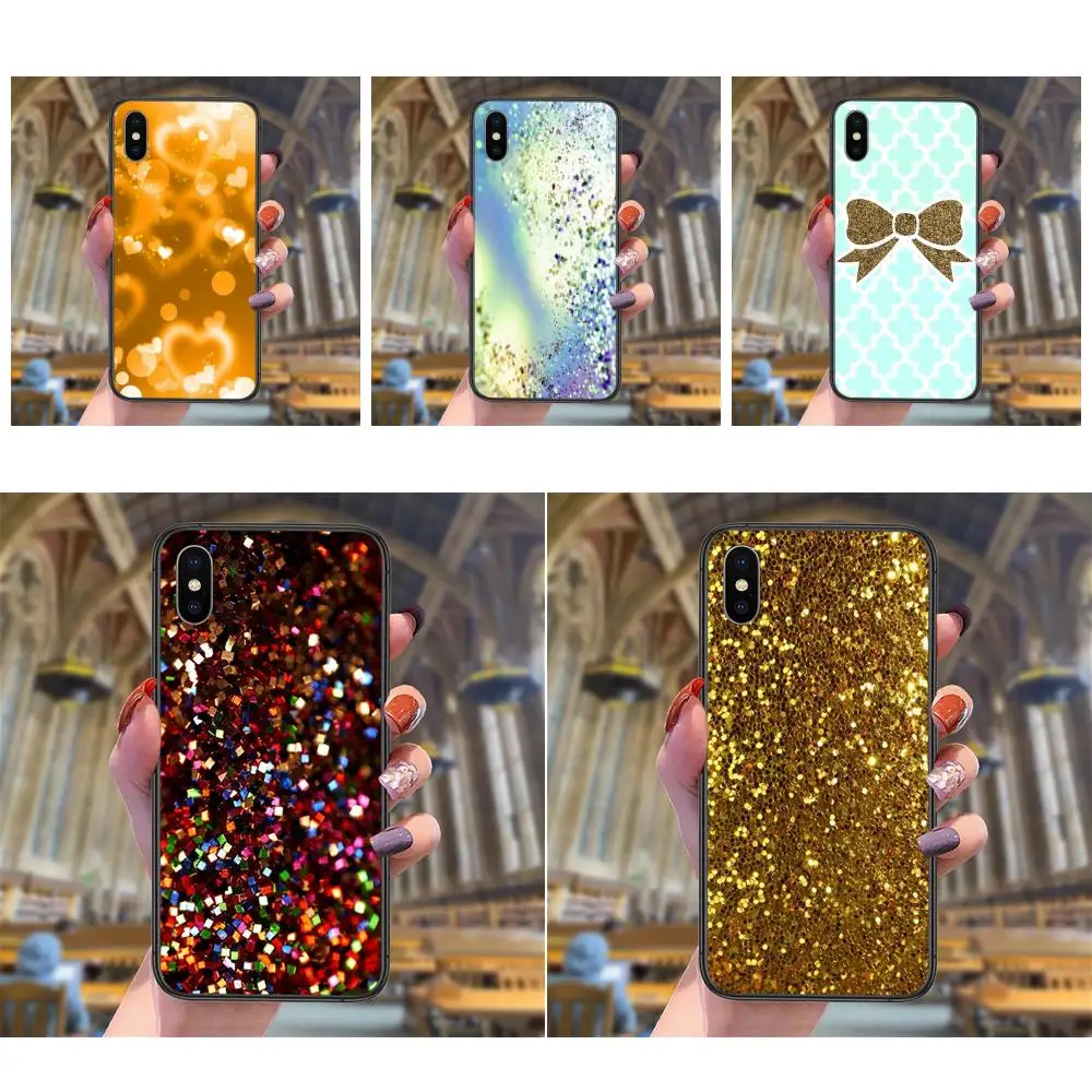

Gold Glitter Accessories Pouches Case Type Of For iPhone 13 12 11 Pro Max 8 6S 7 Plus XS XR Mini 5S SE 2022 7P 6P