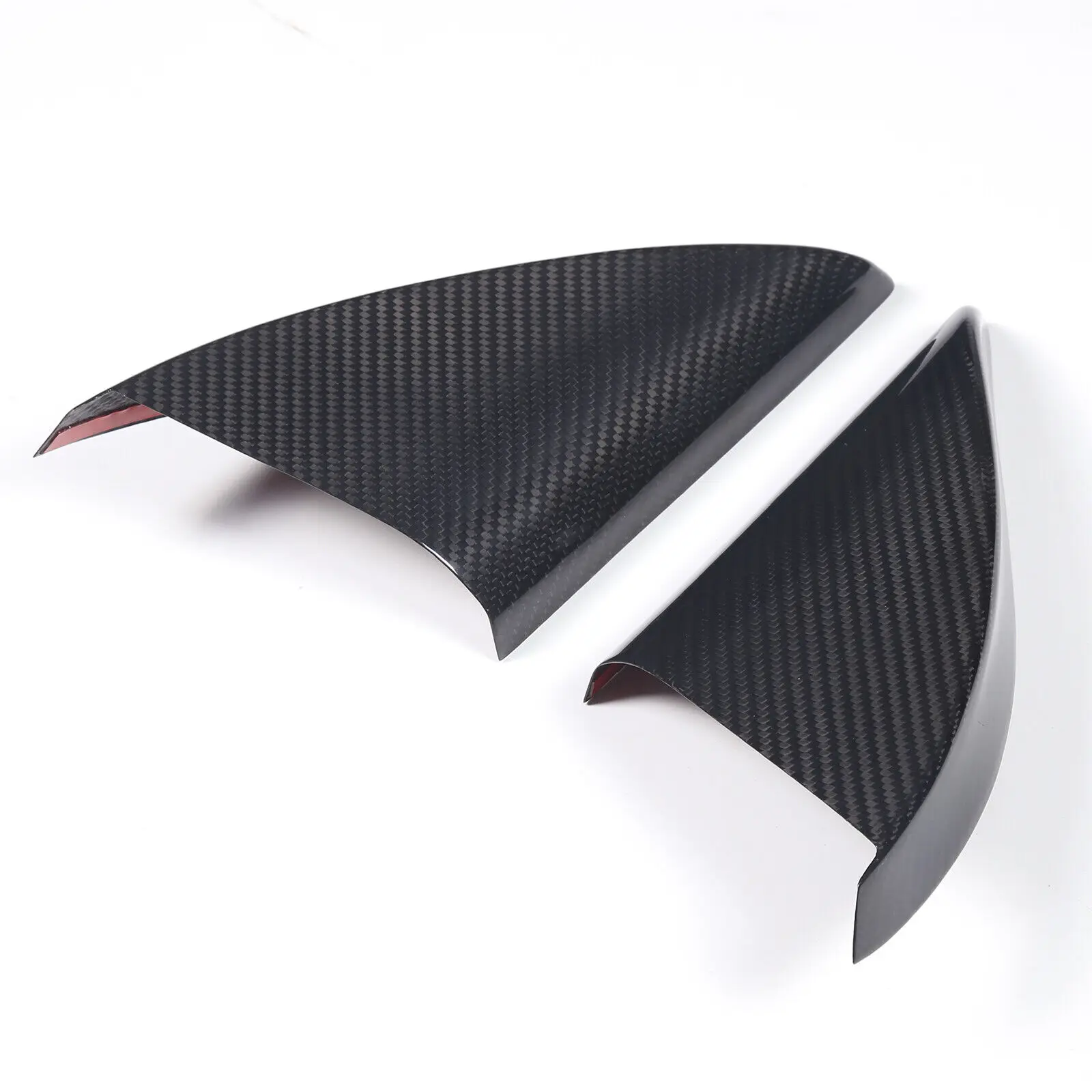 Сухая внутренняя дверь автомобиля из углеродного волокна треугольная накладка