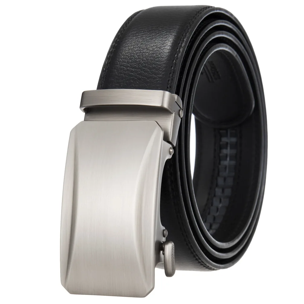 Men Belts Automatic Buckle Belt Genuine Leather High Quality Black Male Belts for Men Leather Belt For Men Gifts Belt
