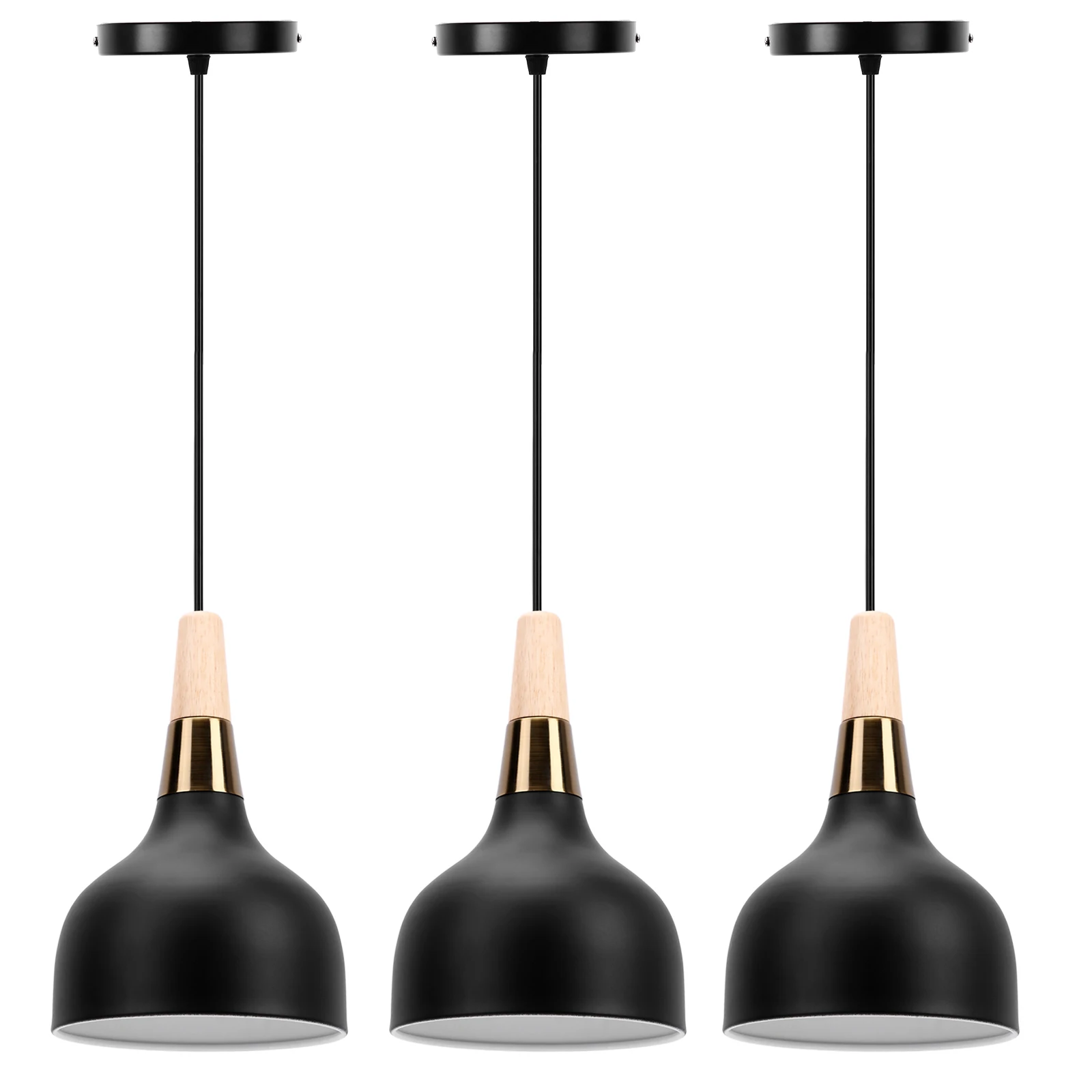 

3Pcs Modern Chandelier Pendant Ceiling Light Fixtures Adjustable Height for Foyer Entrance Lighting Accessories