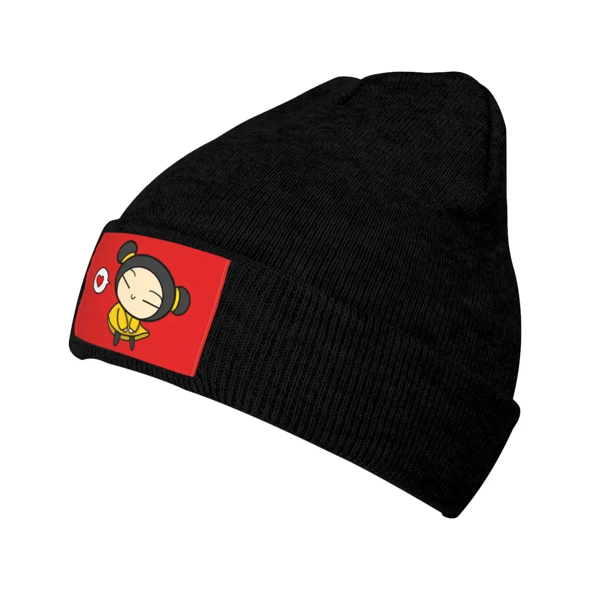 Желтая вязаная шапка с ветрозащитным покрытием Love Pucca Вязаная Шапка-бини