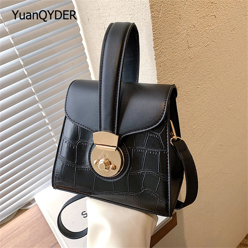 

Модная миниатюрная женская сумка 2022, новая стильная дамская сумка через плечо с каменным узором, высококачественные кожаные женские сумки-...