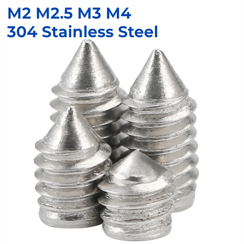 

M2 M2.5 M3 M4 304 крестовые встраиваемые плоские конусные наконечники из нержавеющей стали набор винтов конические концевые болты крестовые винты