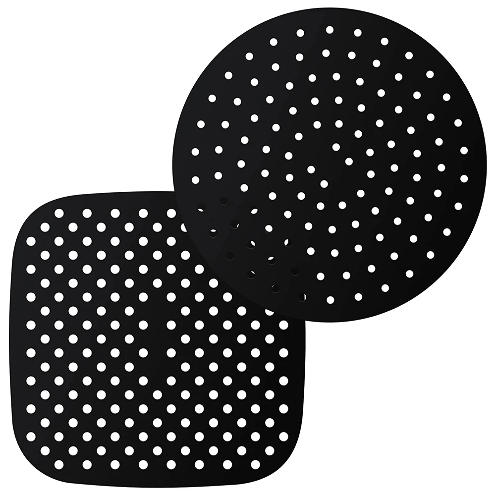 

Многоразовые силиконовые вкладыши для фритюрницы, 9 дюймов, Круглые, 8,5 дюйма, Квадратные Коврики для корзины, поддон для фритюрницы, аксессу...