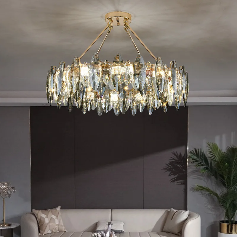 Креативная хрустальная люстра для гостиной современная простая столовая