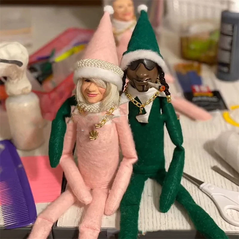 

Christmas Home Latex Ornaments Elf Doll Kids Gift Toys Creative Snoop On A Stoop Christmas Elf Doll Spy On A Bent Decorations