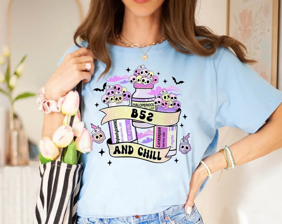 Футболка для Хэллоуина медсестры ShirtB52 с охлаждением футболка B52 команды мечты