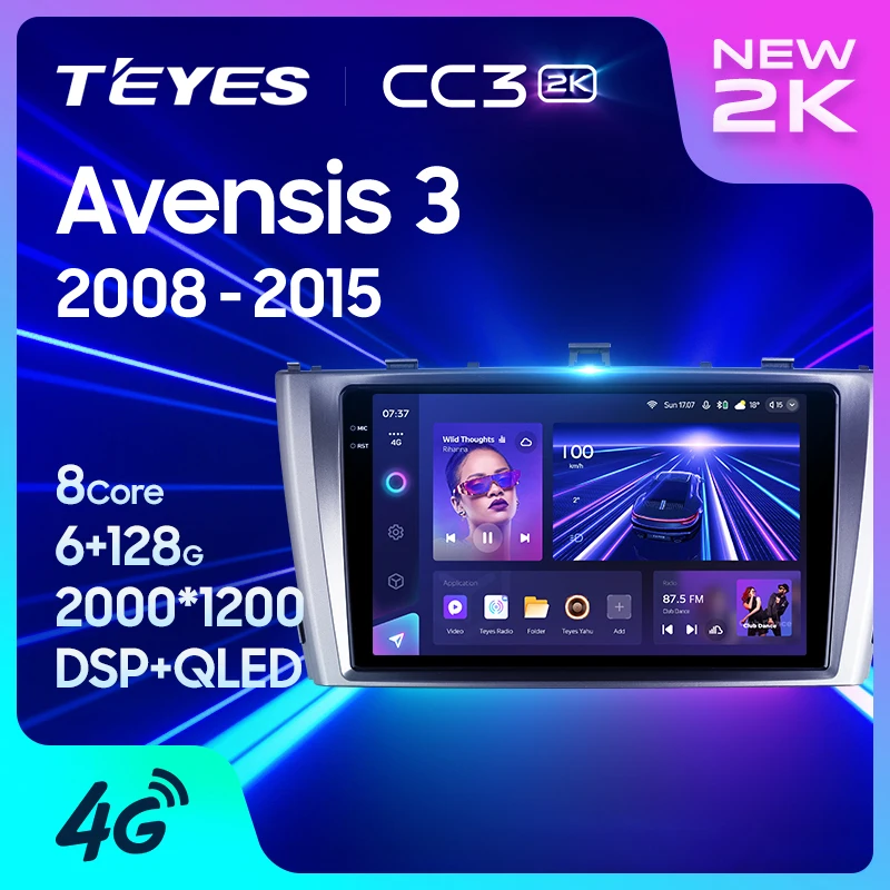 TEYES Тиайс CC3L CC3 2K Штатная магнитола For Тойота Авенсис T270 For ...