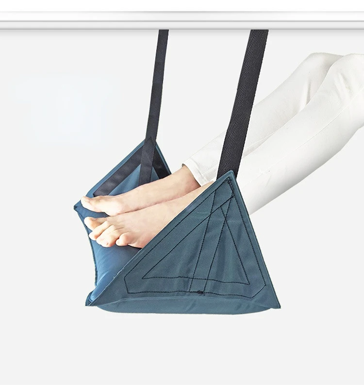 

Comfy Hanger Travel Airplane Footrest Hammock inflatable PVC Foot Resting Hammock for Travel Office Leg hammock chair swing