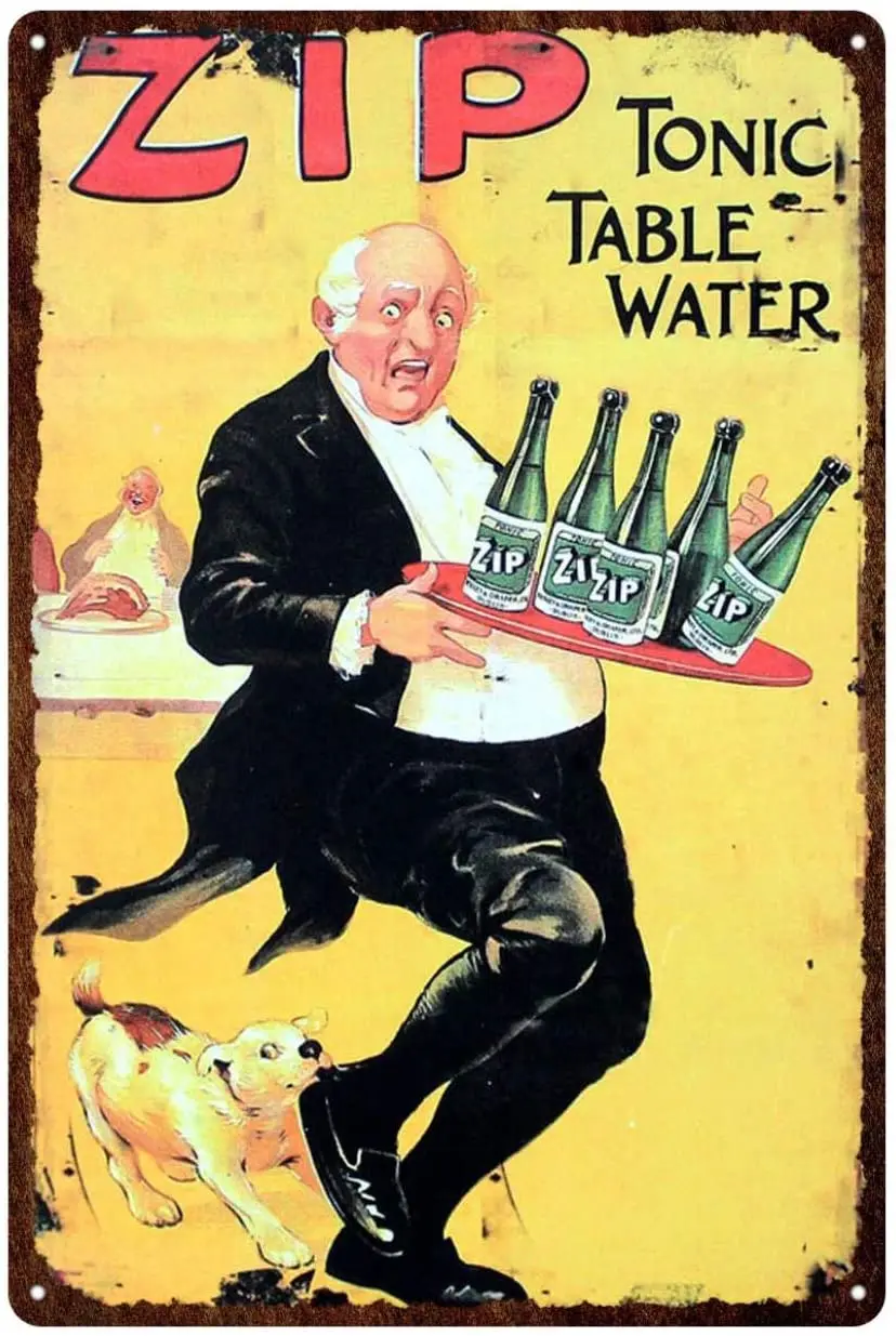 

Metal Sign Retro Tonic Table Water Tin Sign Decoration Bar Bar Car Plate Wall Sticker Decoration Pin Man Cave 20x30 Cm