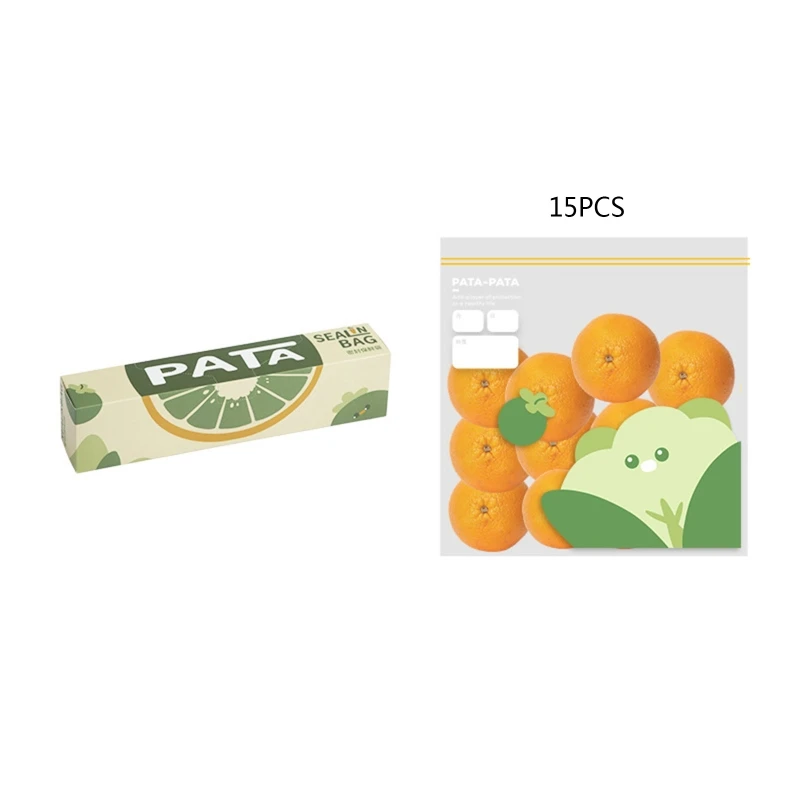 

X7AB Large Capacity Kitchen Fruits Snack Food Fresh Keeping Bag Leakproof Sealing Bag