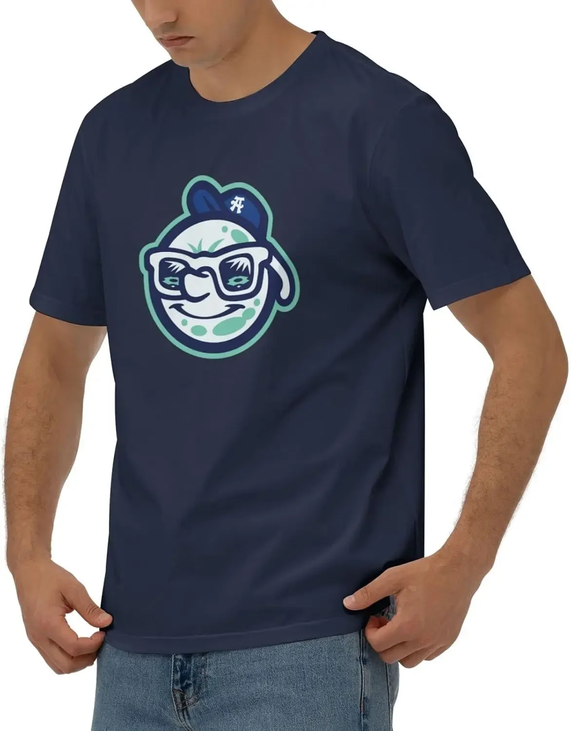 Мужская футболка Asheville Tourists с короткими рукавами из чесаного хлопка 170 г