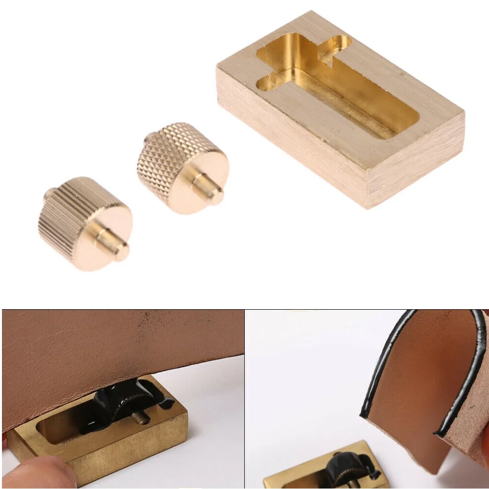 

Pure Copper Leathercraft Carving Tools Leather Craft Edge Dye Oil Sew DIY Sewing Sets Leather Making Tool 2 Rollers Hand Tools