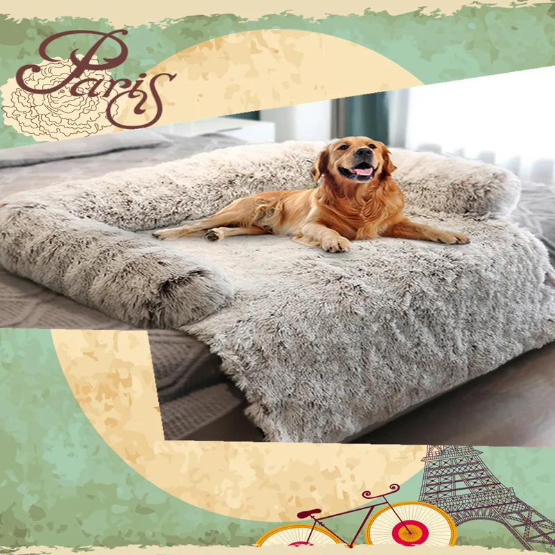 

Pet Bed Plush Dog Blanket Pet Sofa Dogs Mat Kennel Pad Warm Comfortable Washable Household Pet Cat Dog Life Sleeping Supplies