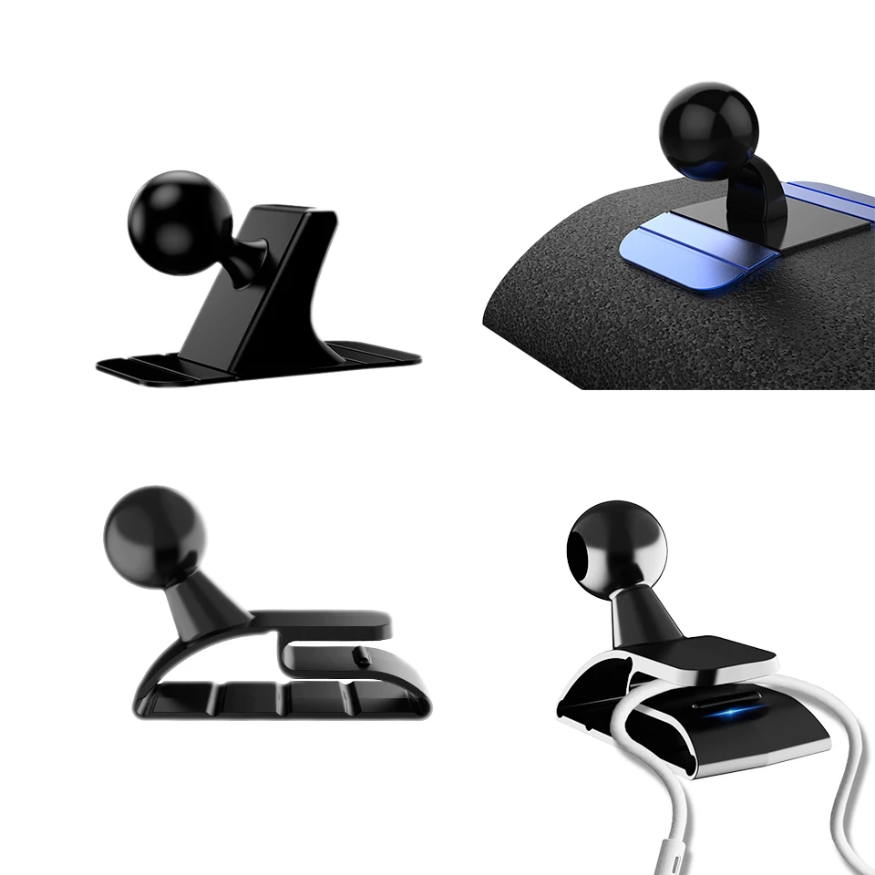 

Car Phone Holder Suction Base 17mm Ball Head Universal Dashboard Gravity Bracket Magnetic Support Car Air Vent Clip Mobile Stand
