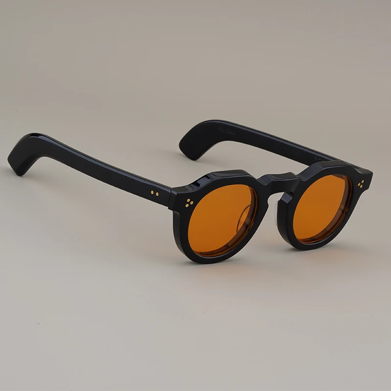 Солнцезащитные очки в японском стиле для мужчин и женщин толстые круглые из