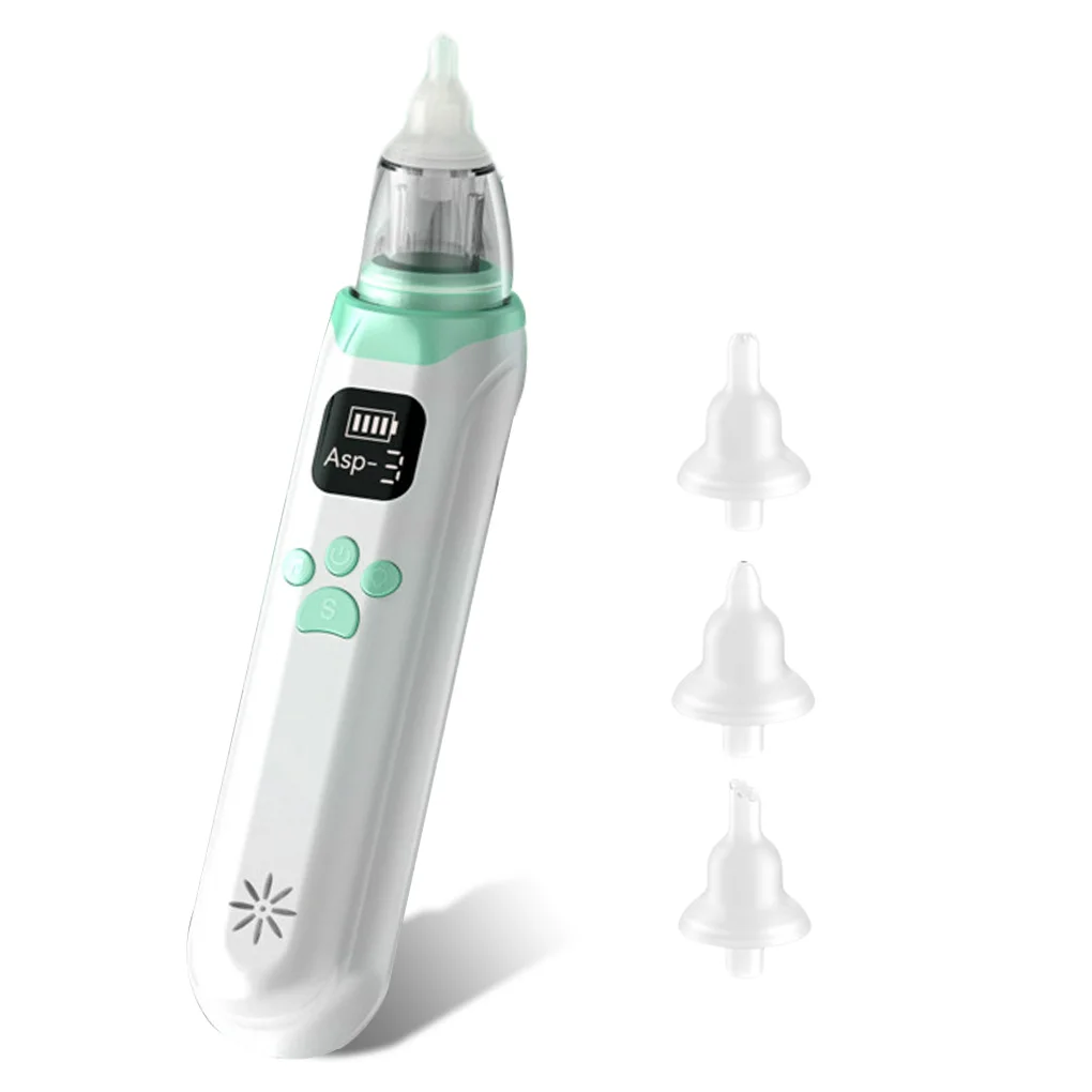 

Baby Nasal Aspirator Infant Nose Sucker Booger Remover for Kids Rechargeable Battery with 3 Gears of Suction Anti-Reflow design