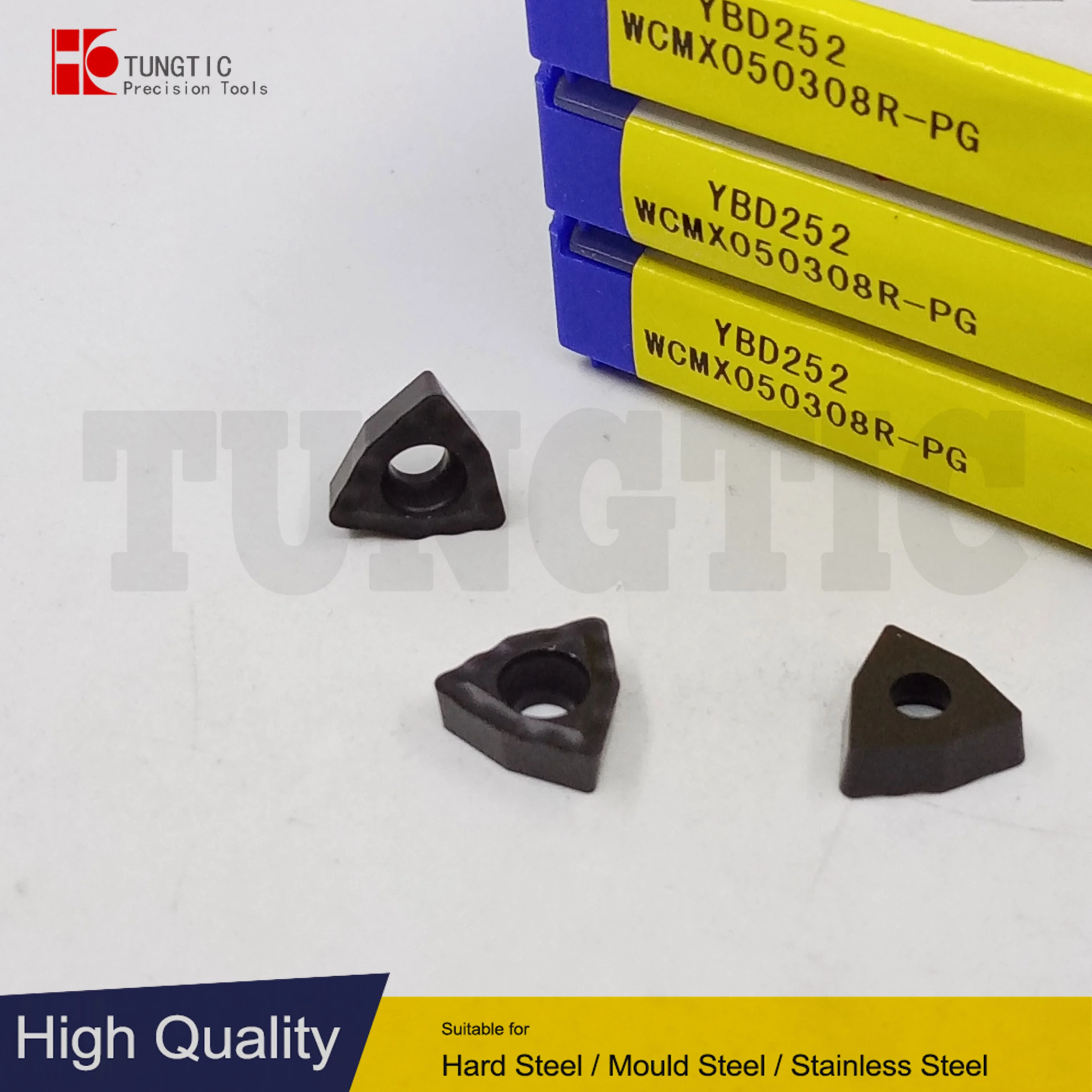 

TUNGTIC WCMX 050308R-PG WCMX050308R-PG WCMX050308 Turning Inserts Carbide Cutter For Cast Iron