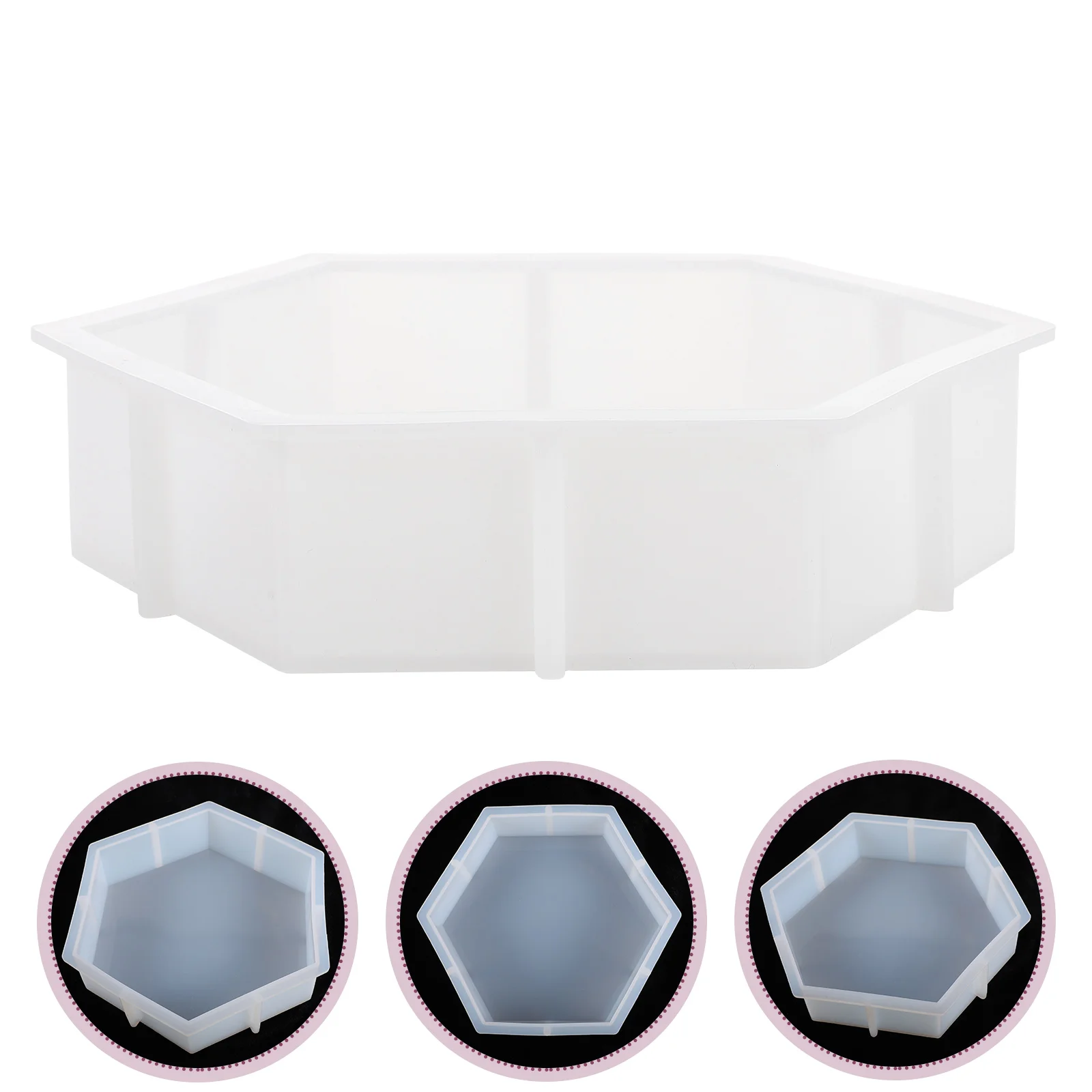 

Hexagonal Mold DIY Silicone Manual Epoxy Handicraft Making Sample Cube Crafts