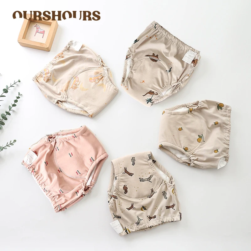 

6 Layer Baby Training Pants Cotton Underpants Waterproof Cloth Diapers Reusable Tools Changing Diapers Pants Infant Underwear