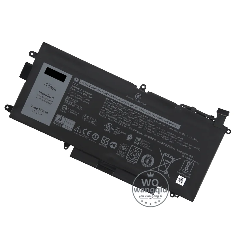 71TG4 K5XWW Аккумулятор для ноутбука Dell Latitude 13 7389 7390 2-в-1 5289 45 Втч 60