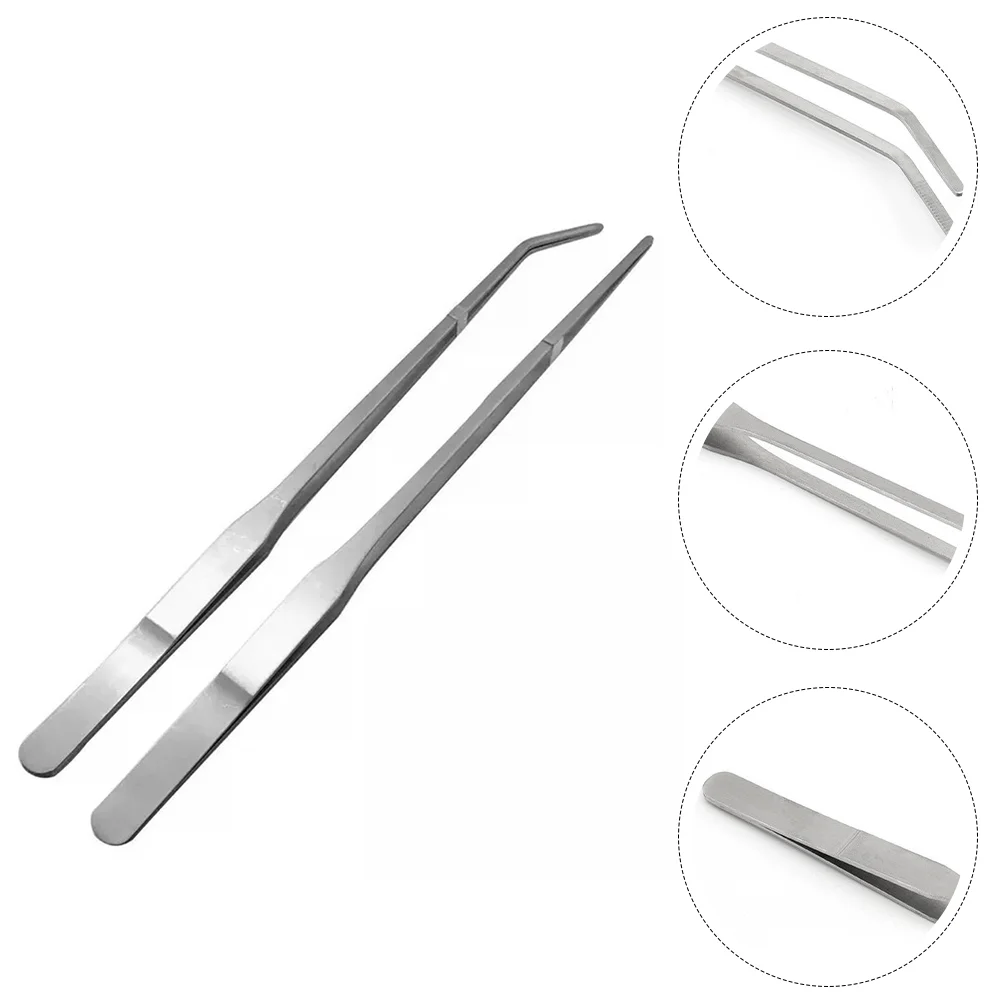 

Feeding Tongslongpet Snake Clip Stainless Feeder Reptiles Reptile Steelwoodextra Curved Litter Cleaning Straight Clips Supplies
