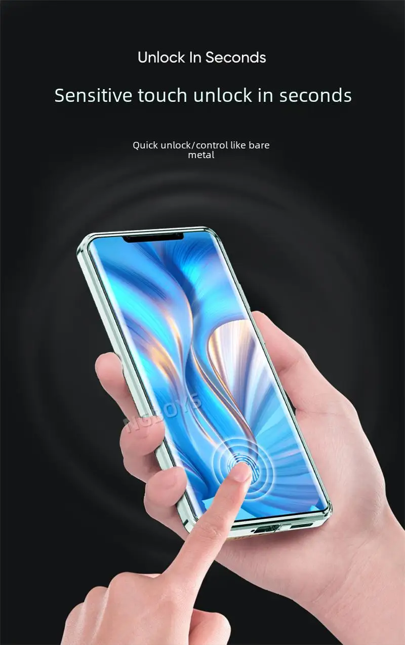 Чехол для Huawei Mate 50 CET LX9 360 полная защита передний Прозрачный чехол из закаленного