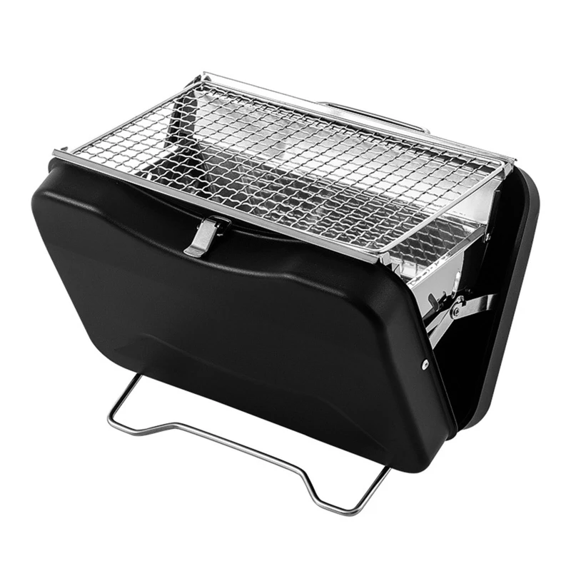 

Portable Charcoal Grill BBQ Stove Small Folding Table Top Barbecue Grill Lightweight Camping Stove Folding Stove Burner