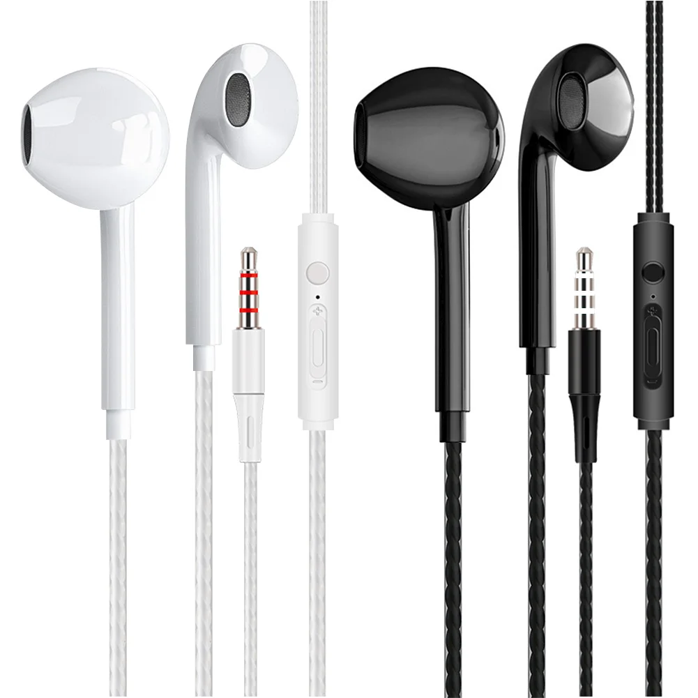 

Kpay auriculares con cable de 3,5mm, auriculares internos con micrófono, auriculares estéreo para juegos, para Samsung, Xiaomi