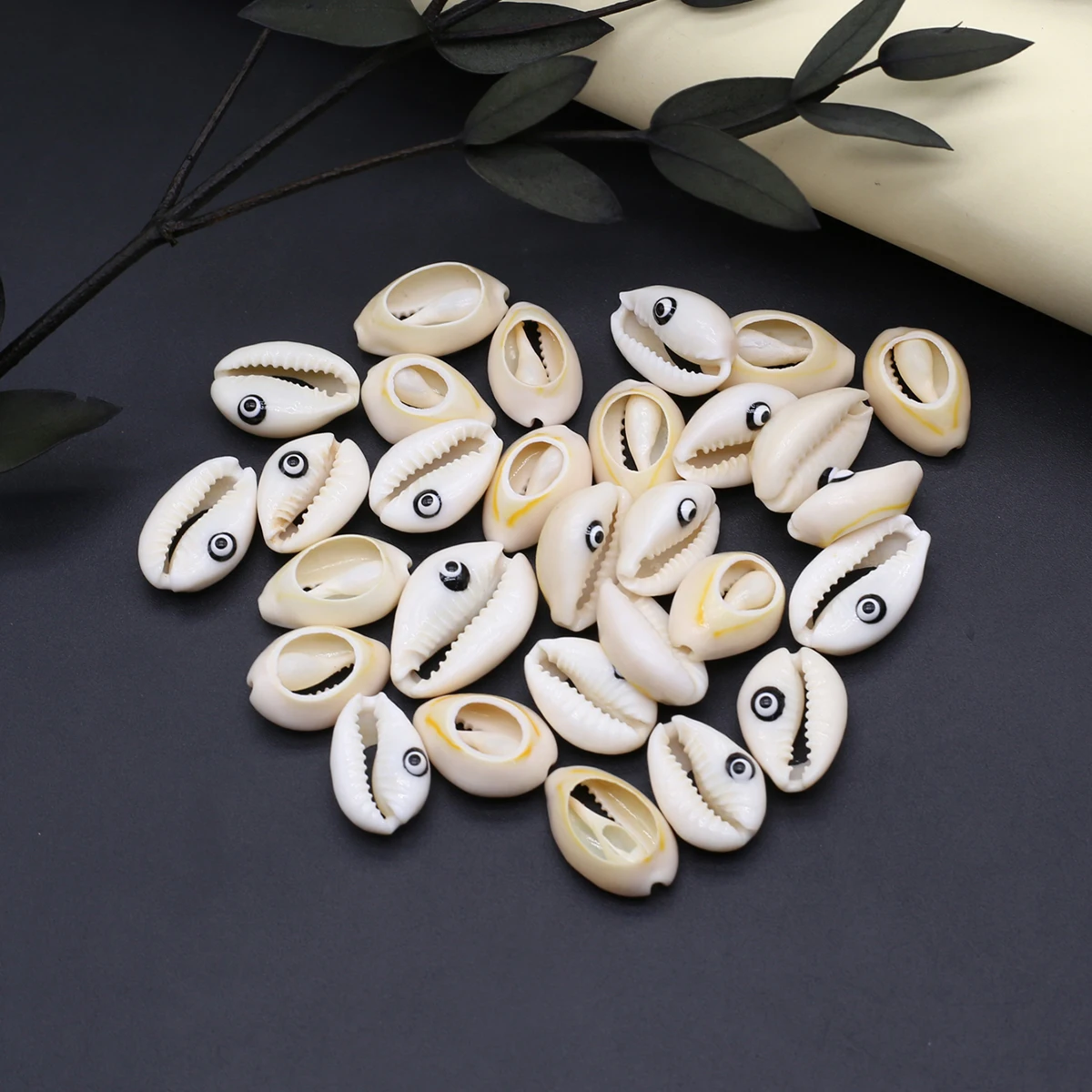 

10 шт., оболочка в виде глаза дьявола, свободный Бисер для женщин, изготовление ювелирных изделий своими руками, аксессуары для ожерелья 18-22 мм