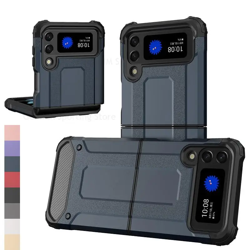 

For Samsung Z Flip 3 5G Hybrid Armor Shockproof Hard Phone Case For Galaxy Z Flip3 SM-F711B SM-F711N Heavy Duty Protective Cover