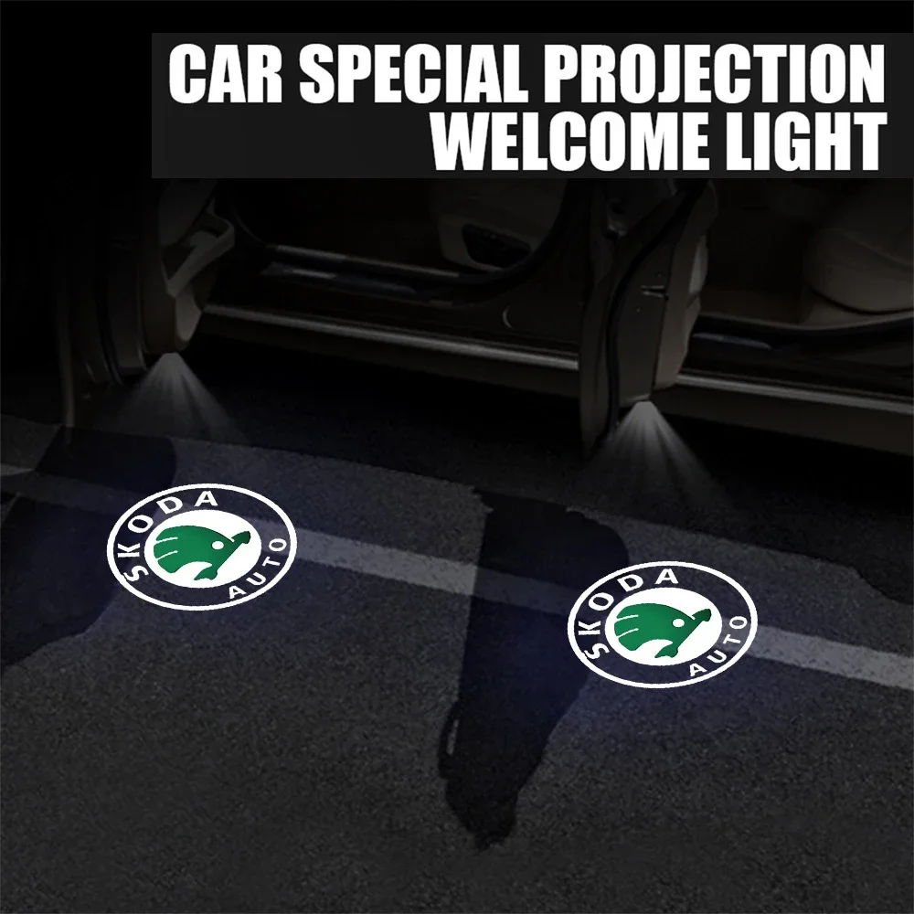 Проектор логотипа двери автомобиля Индукционная Магнитная приветственная лампа