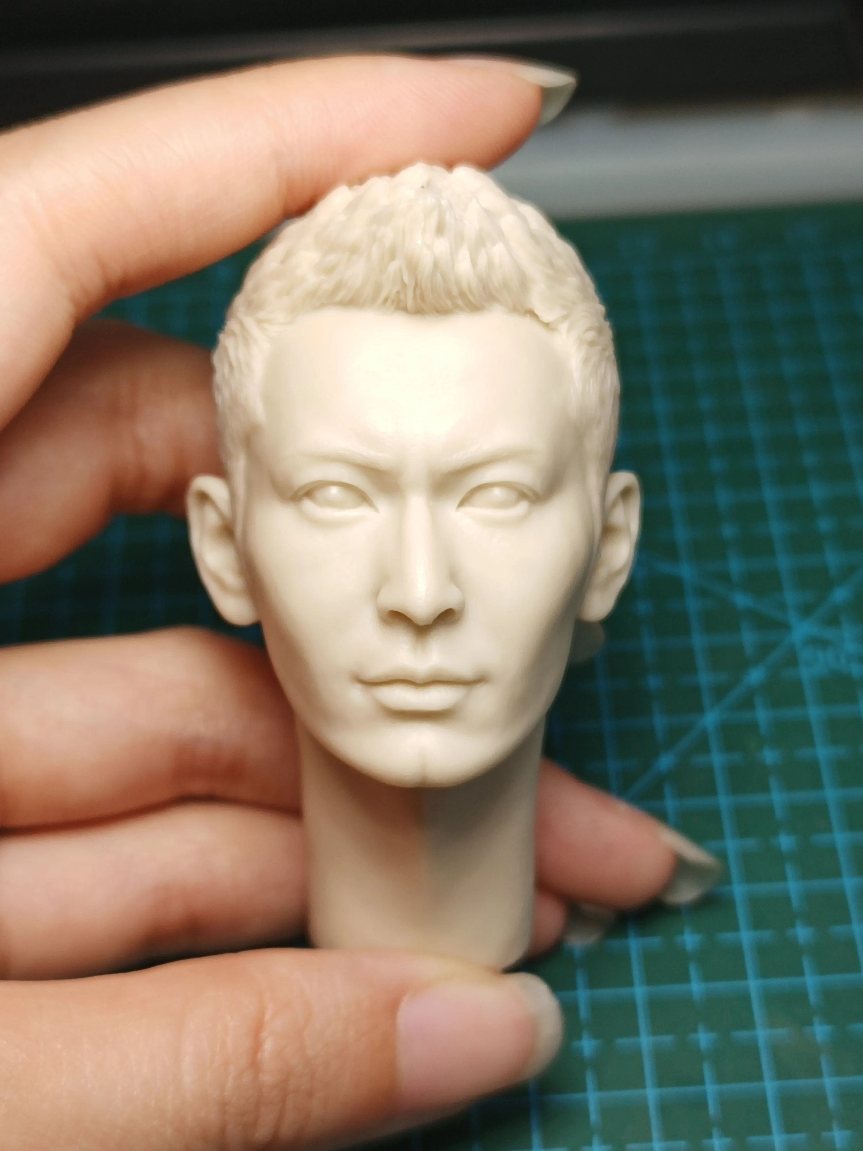 

Huang Xiaoming ASia Head Sculpture 1:6 1:12 1:18 Scale Carving 3D Unpainted Model Fit 12'' Action Figure Body Model Toys