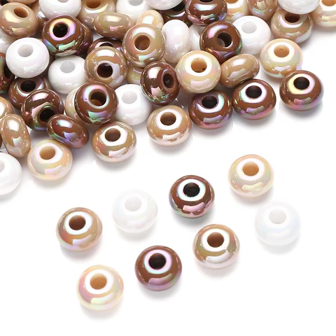 Акриловые бусины белые 15 мм 20 шт