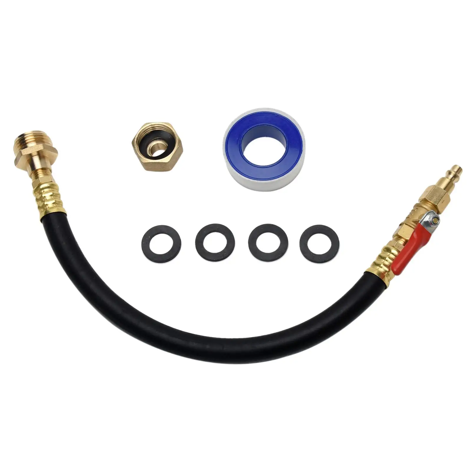 Plug Include Blowout Adapter With Shut Off, Female Garden Hose Connector,  Of Tape For Sprinkler