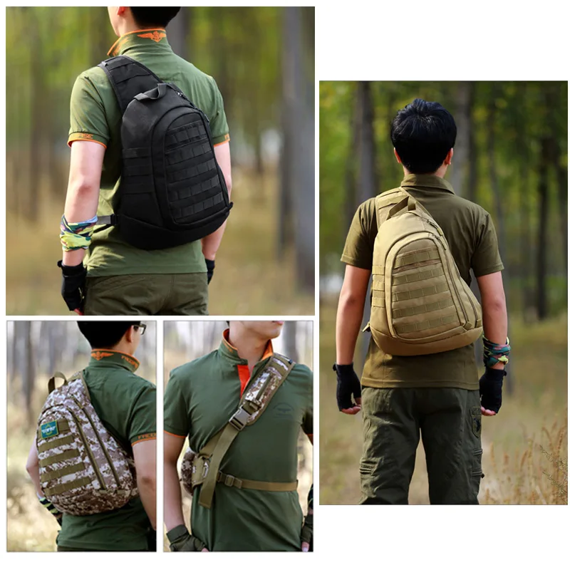 Защитный рюкзак Protector Plus 20 литров тактической формы на плечо с системой MOLLE для спорта на открытом воздухе, походов, армии и путешествий для мужчин.
