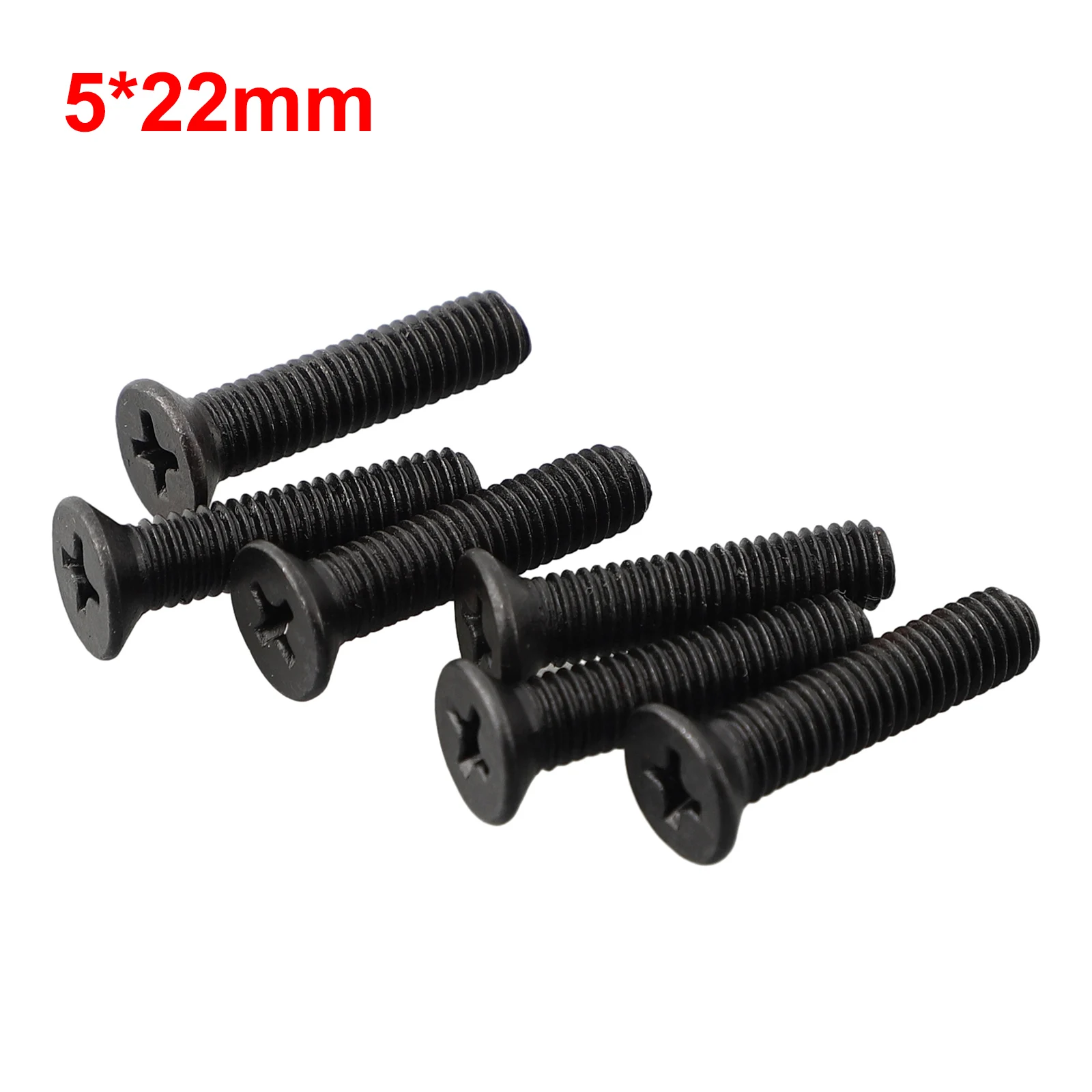 

6 шт. крепежный винт M5 20 мм M6 22 мм левая резьба для 1/2 ''UNF 3/8'' UNF адаптер хвостовика сверлильного патрона плоский винт с потайной головкой