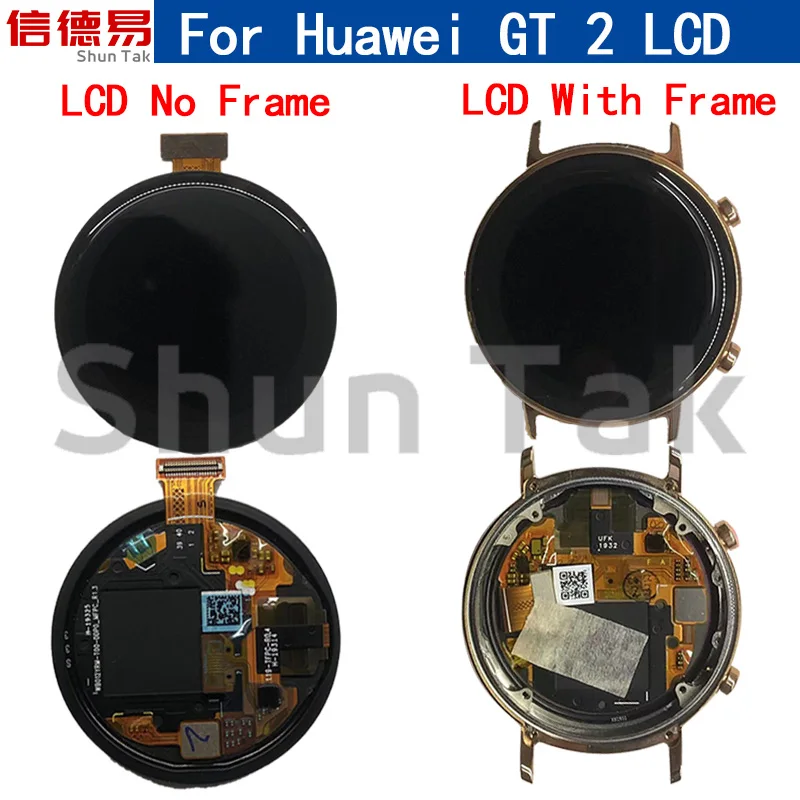 

Original For Huawei Watch GT2 GT 2 LCD Display Touch Screen Digitizer For Huawei GT 2 42MM 46MM Display LTN-B19 Replacement