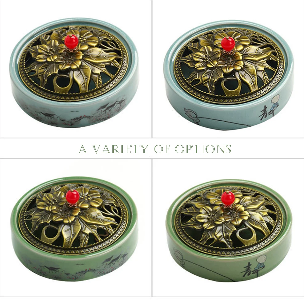 Керамическая катушка для комаров Ge печи курильница благовоний с полым покрытием