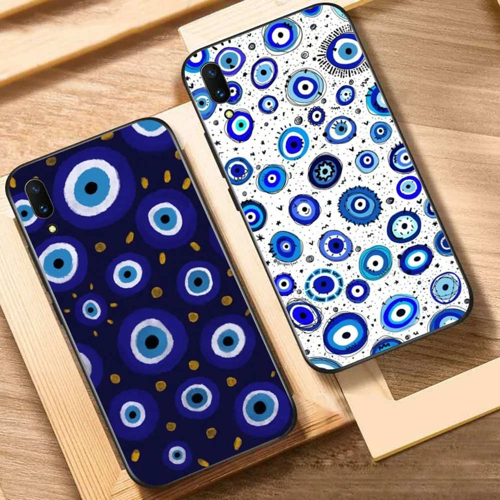 

Lucky Blue Evil Eye Phone Case For Huawei Y9 6 7 5 Prime Enjoy 7s 7 8 plus 7a 9e 9plus 8E Lite Psmart Shell