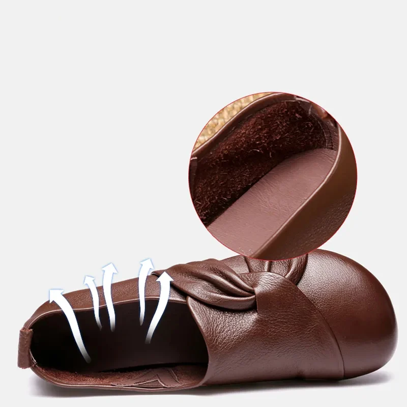 Women Flats Summer High quality Leather Shoes With Slip On Casual Flat Shoes Female Comfortable Moccasins Ballerina Shoes